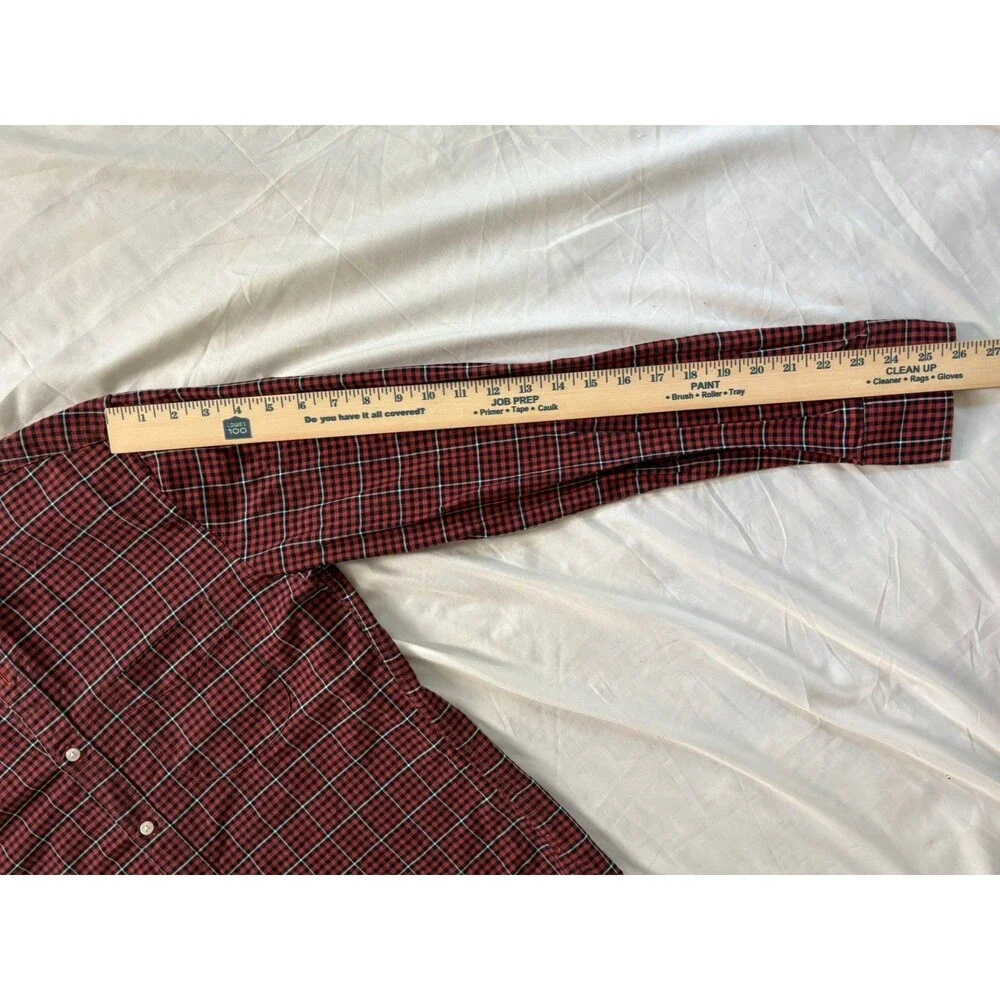 J Crew Flannel Shirt Red Black Plaid Mens S Button Up Cabin Outdoor Classic Prep
